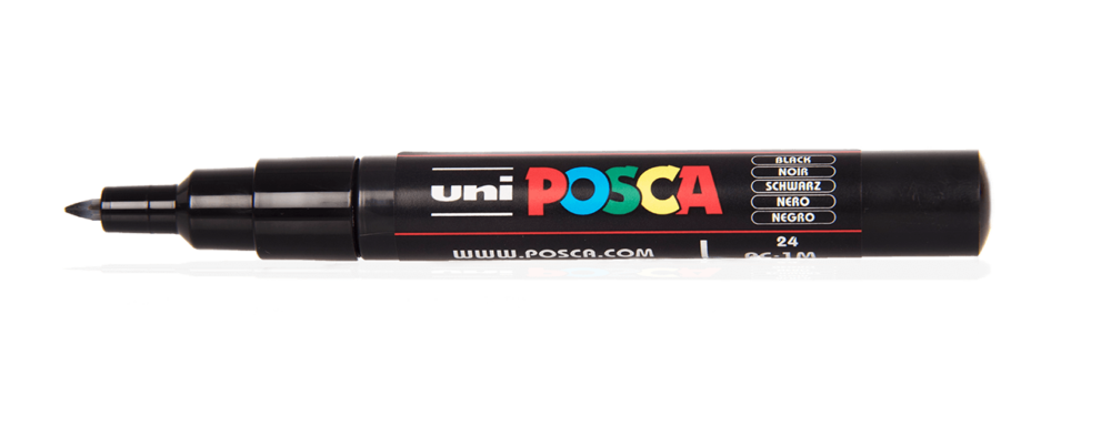 Posca PC-1M Extra Fine Straw Yellow Paint Marker