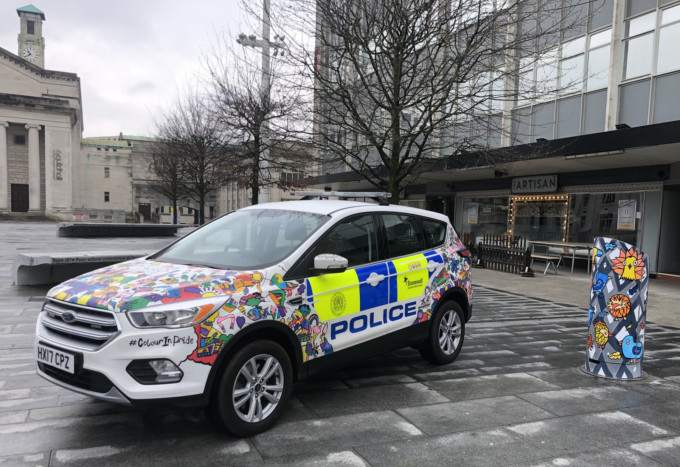 police car LGBT kev munday posca