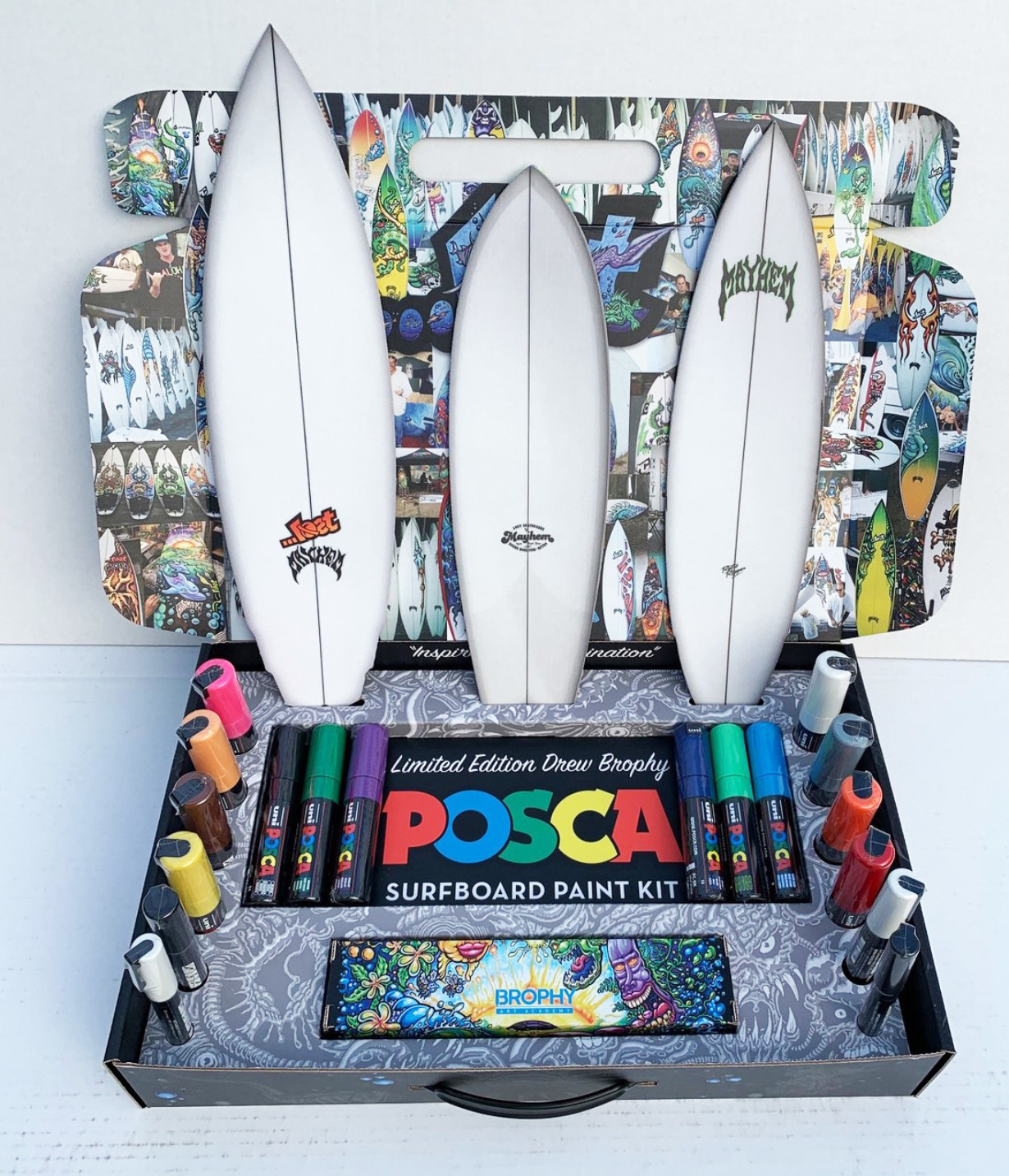 Custom planche de skate POSCA - Cultura