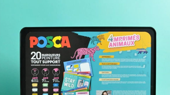 POSCA  IMPRIMÉS ANIMAUX