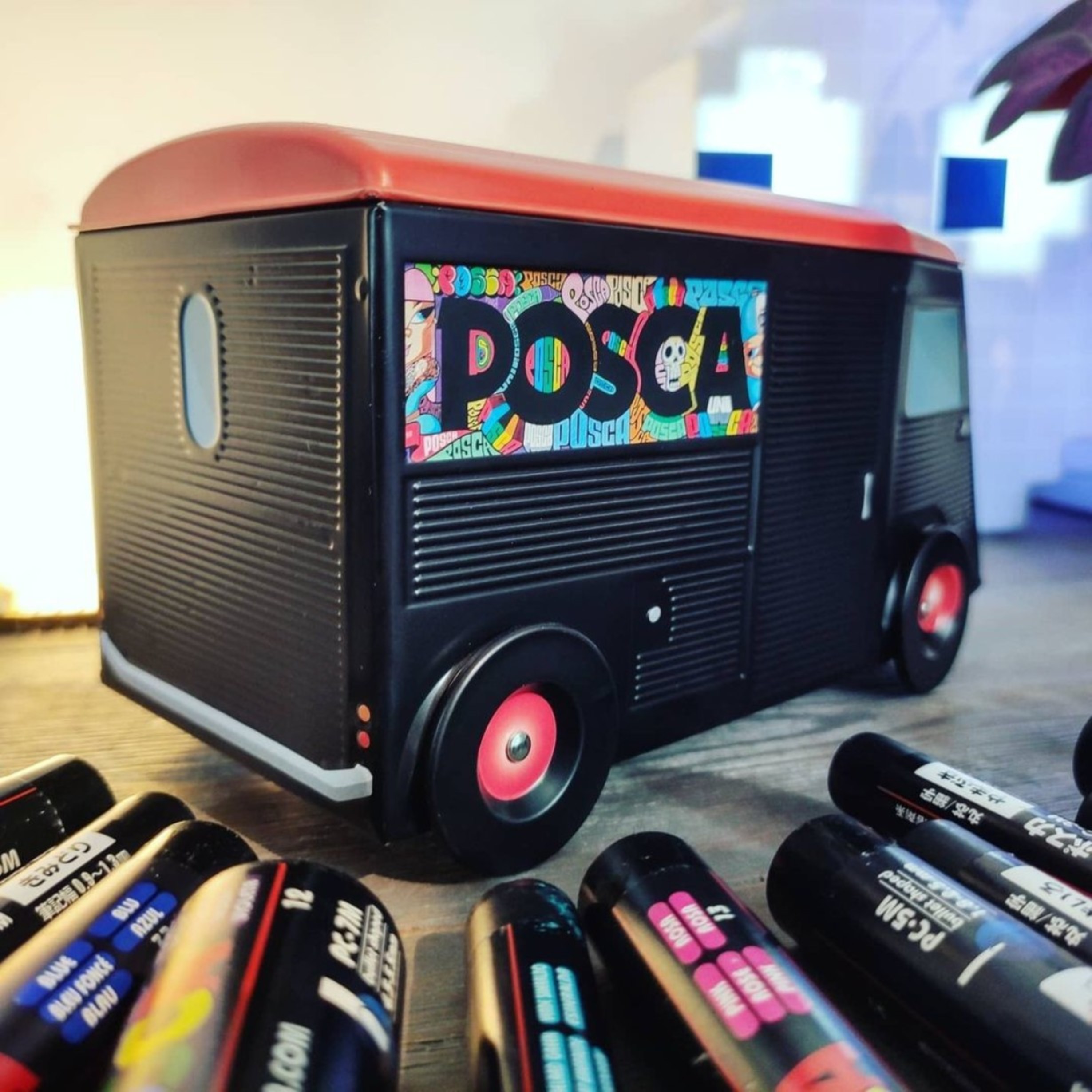 posca on leather