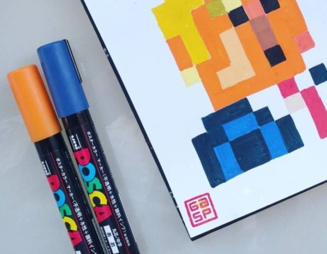 Posca markers on A4 paper by me : r/Illustration