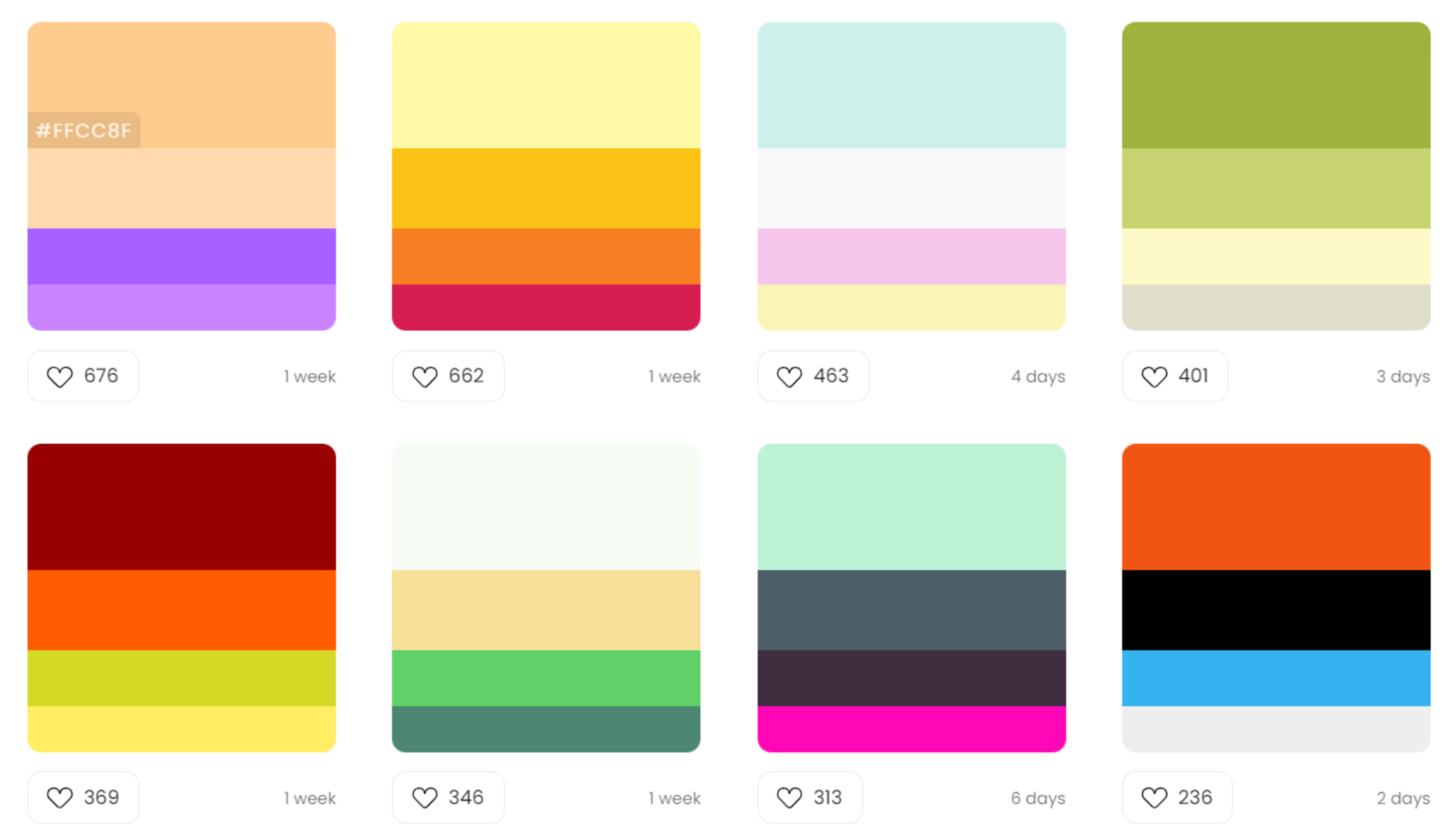 bien choisir sa palette de couleurs avec COLOR HUNT Posca Posca