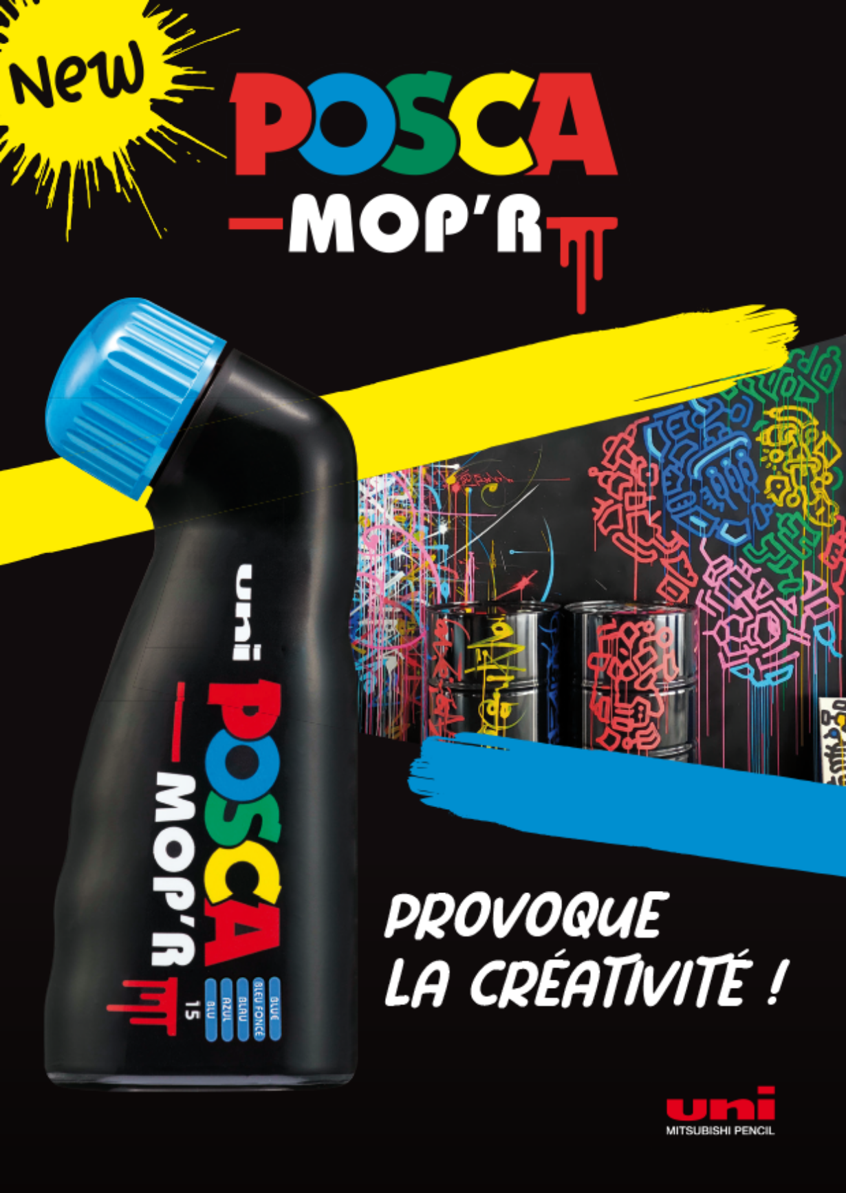 LE NOUVEAU POSCA MOP'R POUR DES FORMATS XXL[PCM-22] - Posca - Posca